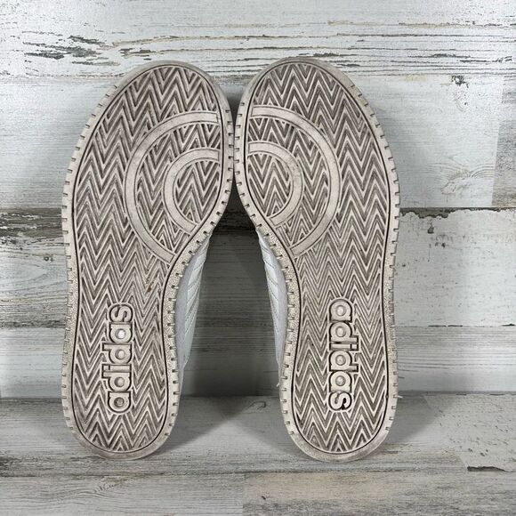 Adidas Womens Hoops 2.0 Cloud White Casual Shoes Lace Up Size 8.5 - Picture 8 of 9